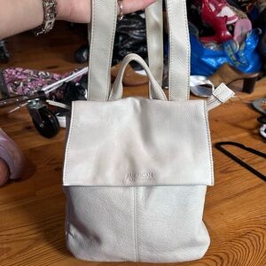 American Leather Co White Liberty Backpack
